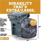 Us Stock Plasticplace 95-96 Gallon Heavy Duty Trash Bags Puncture Resistant