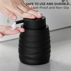 Black Hand Soap Dispenser With No Rust Pump For Bathroom And Kitchen 