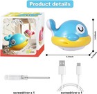 Baby Bath Toys - Toddler Bath Toys For Kids Ages 1-3  Rechargeable Light Up Whal