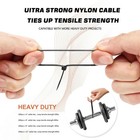 Cable Zip Ties 400 Pack Black Assorted Sizes 12 8 6 4 Inch multi-purpose Self 