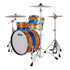 Ludwig Classic Maple Fab 3-pc Shell Pack W 22  Kick - Triband Gold blue Sparkle