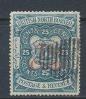 North Borneo Stamps 1900 2c   8c On 25c Indigo Sg 51 2 Used Cv   250