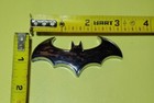 2 X      Batman Chrome Color Car Badge Emblem Batwing Laptop Door  Bike -metal 