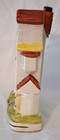 Staffordshire Pottery - Flat Backed Town House Bank - Country Style
