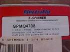 Electrifly Gpmq4708   1 3 4   44mm  Black Transparent E-spinner W alum Backplate