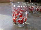 Mcm Vintage 6 Georges Briard Rocks Glasses Santa Claus Reindeer Christmas Signed