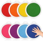 8 Colors 7  Large Ink Pads  Safe   Washable Stamp Pads For Kids  Vibrant Craf   