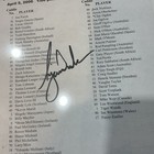 Masters Tiger Woods Signed Autographed Par 3 Group Player Pairings W coa            