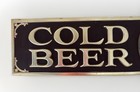 Vintage Schlitz Cold Beer Large Advertising Hanging Sign Approx  14  X 40 