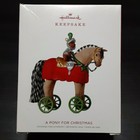 Hallmark Keepsake Tree Ornament A Pony For Christmas  21 With Fabric New 2018