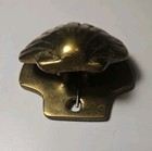 Solid Brass Shell Hand Towel Wall Holder Clamp Clamshell Strong 2 5  Across