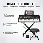 Rockjam Rj761 61 Key Keyboard Piano With Keyboard Bench  Digital Piano Stool  Su