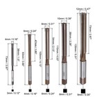 5pcs Hand Reamers Set 4mm-12mm H7 Metric Alloy Steel Reamer Bit Straight Flutes