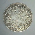 1919 Canada 25 Cents Silver Quarter Canadian Coin