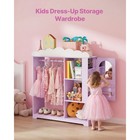 Purple  Dress Up Storage Wardrobe Closet W  Hanging Rod