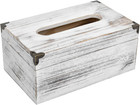 Distressed Wooden Rustic Facial Tissue Box Holder Tissue Box Cover Napkin Dispen
