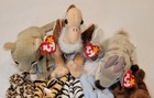1990s Ty Beanie Babies Plush Toys Lot Of 8 Retired Mix Stuffed Animals Vintage 
