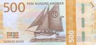 Norway 500 Kroner 2018 P 56 Unc