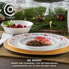 Corelle Be Merry 18-piece Dinnerware Set  Service For 6 Lightweight