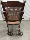 Antique Wood   Wicker Wheelchair