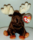 Ty Beanie Baby - Zeus The Moose  6 5 Inch  New Mwmts Plush Stuffed Animal Toy
