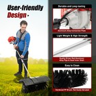 Heavy Duty 2 3hp Power Sweeper 52cc Handheld Gas Powered Broom Snow Dirt Walkway