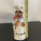 Large Ceramic Chef Figurine Flour Shaker