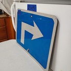 Authentic Traffic Highway Road Street Arrow Sign 90degree Right 21  X 15  12-131