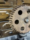 Antique 12    Cast Iron Gear Vintage Sprocket Steampunk Industrial Cool Design    
