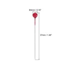 800pcs Sewing Pins Round Pearl Dressmaking Corsage Pins Straight Pins Red