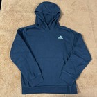 Adidas Boys Black Hoodie Jogger Set Size Medium 10-12 Matching Fleece Sweatsuit