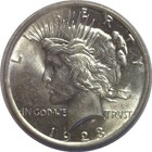 1923  1 Silver Peace Dollar Uncirculated