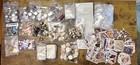 Over 2 Lbs Of Jewelry Findings beads  Craft Supplies And Stickers Lot Fun