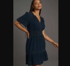 New Plus 3x By Anthropologie The Somerset Mini Dress  Denim Edition