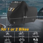 420d Bike Cover For 1  2 Bikes  Waterproof Bicycle Cover With Lock Holes