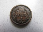1863 Civil War Token  new York      george Washington
