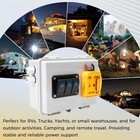Power Distribution Box With Battery Adapter Fit For De walt 20v Battery