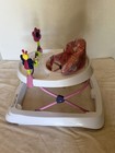 Baby Trend Baby Walker Walking Aid White pink Butterfly Floral Seat Toy Bar