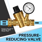Rvguard Rv Water Pressure Regulator Kit  Inline Filter  Hose Splitter     