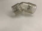 Aci Spyder 45 Degree Hopper Elbow  Clear  Fits 7 8  Feed Necks 