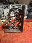 Antique Vtg Cast Iron Bracket Book End Architectural 