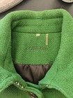 Calvin Klein Women s Green Wool Blend Coat Trench Coat