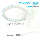 2pcs Floral Tapes 1 4  X 36 Yard Pet Waterproof Florist Wrap Tape  Clear