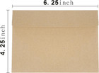 50pcs Packed Kraft Envelopes a4envelopes  Printable Invitation Envelopes 4x6 Env