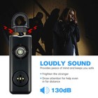 Safety Personal Alarm Keychain With Led Light 130db Emergency Adult Kids Defense