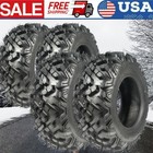 Set 4 25x10-12 25x8-12 6pr Atv Utv Tires 25x8x12 25x10x12 All Terrain Heavy Duty