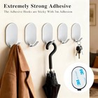 10 Pcs Metal Hooks  Adhesive Hooks For Hanging  Key Hooks  Wall Hooks  Coat H   