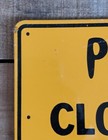 Vintage Us Dept Of Agriculture Forest Service Please Close The Gate 2 Sided Sign