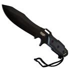 12  Tactical Combat Survival Full Tang Black Fixed Blade Hunting Knife W  Sheath
