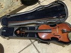 Antique 4 4 German Made Violin With Carved Back  No Damage  Plays Great 